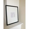 Marco de madera Deknudt S44CF2 negro 30x40 cm con Passepartout 13x13 cm