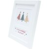 Marco de Navidad de madera Deknudt S45SK1E2 blanco 10x15 cm