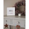 Marco de Navidad de madera Deknudt S45SK1E2 blanco 10x15 cm