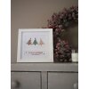 Marco de Navidad de madera Deknudt S45SK1E2 blanco 10x15 cm