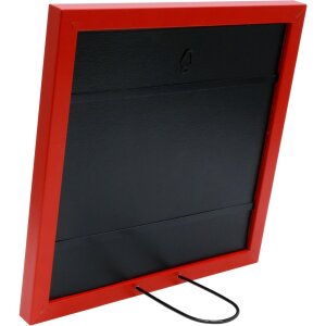 Marco de Navidad de madera Deknudt S45SK4E2 rojo 10x15 cm