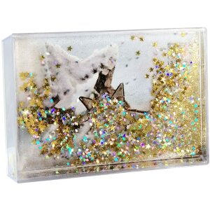 Marco agitador Deknudt S66FD9 Estrellas doradas 10x15 cm