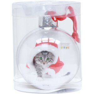 Deknudt Foto Bola de Navidad S66FJ1 transparente 7,6 x7,6 cm