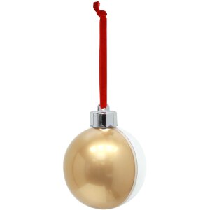 Bola de Navidad Deknudt Photo S66FJ3 dorada 7,6 x7,6 cm