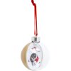 Bola de Navidad Deknudt Photo S66FJ3 dorada 7,6 x7,6 cm