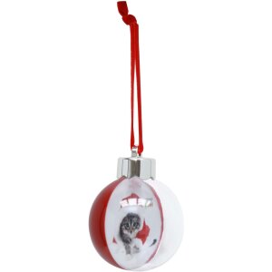 Deknudt Bola de Navidad fotográfica S66FJ4 roja...