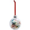 Deknudt Bola de Navidad fotográfica S66FJ4 roja 7,6 x7,6 cm