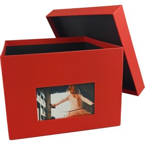 HNFD Caja de Fotos XL Kandra 700 fotos 15x20 cm tomate acanalado