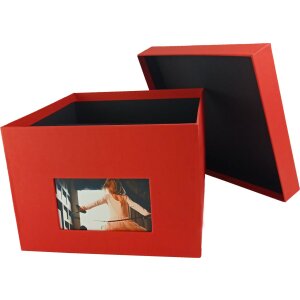 HNFD Caja de Fotos XL Kandra 700 fotos 15x20 cm tomate acanalado