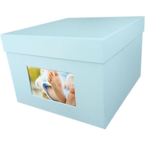 HNFD XL Photo Box Kandra 700 fotos 15x20 cm aqua acanalado