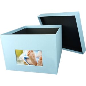 HNFD XL Photo Box Kandra 700 fotos 15x20 cm aqua acanalado