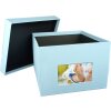 HNFD XL Photo Box Kandra 700 fotos 15x20 cm aqua acanalado