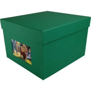 HNFD Caja de fotos XL Kandra 700 fotos 15x20 cm abeto verde acanalado
