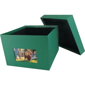 HNFD Caja de fotos XL Kandra 700 fotos 15x20 cm abeto verde acanalado