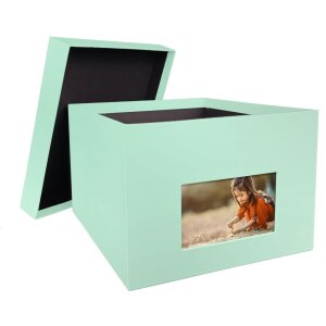HNFD XL Caja de Fotos Kandra 700 fotos 15x20 cm menta acanalada