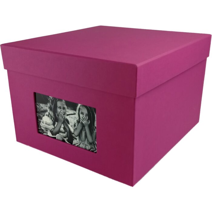 HNFD Caja de Fotos XL Kandra 700 fotos 15x20 cm amarena acanalada