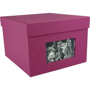 HNFD Caja de Fotos XL Kandra 700 fotos 15x20 cm amarena acanalada
