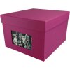 HNFD Caja de Fotos XL Kandra 700 fotos 15x20 cm amarena acanalada