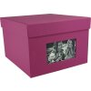 HNFD Caja de Fotos XL Kandra 700 fotos 15x20 cm amarena acanalada