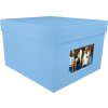 HNFD Caja de Fotos XL Kandra 700 fotos 15x20 cm acanalada azul oscuro
