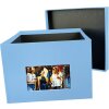 HNFD Caja de Fotos XL Kandra 700 fotos 15x20 cm acanalada azul oscuro