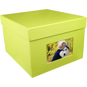 HNFD XL Caja de Fotos Kandra 700 fotos 15x20 cm acanalado verde mayo