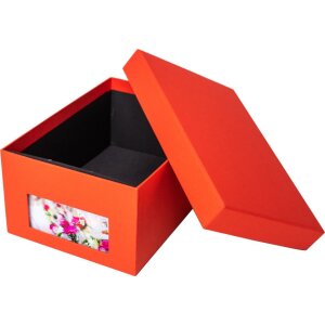 HNFD Caja para fotos Kandra tomate acanalada 700 fotos...
