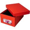 HNFD Caja para fotos Kandra tomate acanalada 700 fotos 10x15 cm