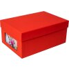 HNFD Caja para fotos Kandra tomate acanalada 700 fotos 10x15 cm