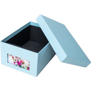 HNFD Caja para fotos Kandra aqua acanalada 700 fotos...