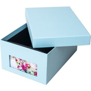 HNFD Caja para fotos Kandra aqua acanalada 700 fotos 10x15 cm