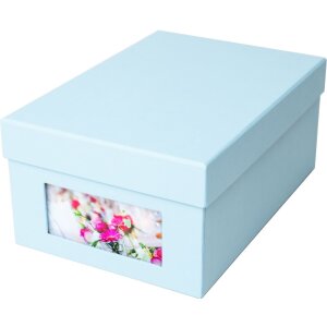 HNFD Caja para fotos Kandra aqua acanalada 700 fotos 10x15 cm