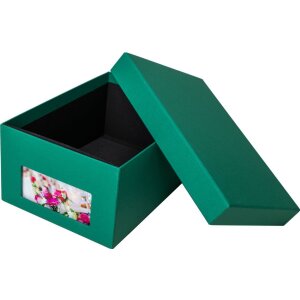 HNFD Caja para fotos Kandra abeto verde acanalada 700 fotos 10x15 cm