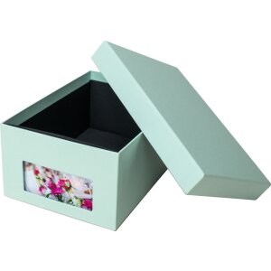 HNFD Caja de fotos Kandra menta acanalada 700 fotos 10x15 cm