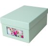 HNFD Caja de fotos Kandra menta acanalada 700 fotos 10x15 cm