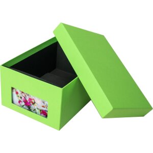 HNFD Caja para fotos Kandra manzana acanalada 700 fotos 10x15 cm