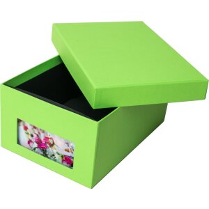 HNFD Caja para fotos Kandra manzana acanalada 700 fotos 10x15 cm
