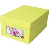 HNFD Caja de fotos Kandra verde mayo acanalada 700 fotos 10x15 cm
