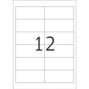 Etiquetas HERMA de inyección de tinta resistentes a la intemperie A4, 97,0 x 42,3 mm, blancas, adhesivo permanente