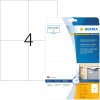 Etiquetas HERMA de inyección de tinta resistentes a la intemperie A4, 105,0 x 148,0 mm, blancas, adhesivo permanente