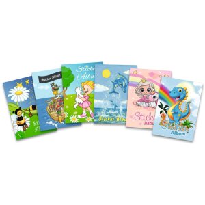 HERMA Libro de recortes de pegatinas para niños, A5, "Dinos" (16 páginas, en blanco)