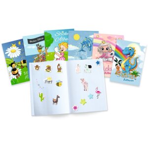 HERMA Libro de recortes de pegatinas para niños, A5, "Dinos" (16 páginas, en blanco)