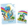 HERMA Libro de recortes de pegatinas para niños, A5, "Dinos" (16 páginas, en blanco)