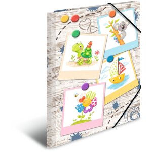 Carpeta HERMA A4 cartón caja de arena amigos
