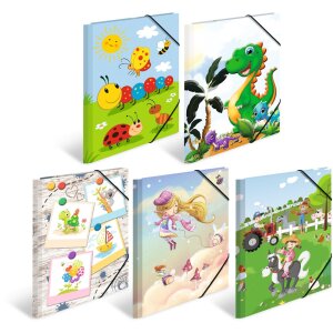 Carpeta HERMA A4 cartón caja de arena amigos