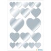 Pegatina HERMA Corazón Plata