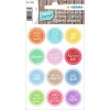 HERMA Sticker HOME "Hip gold" reluciente