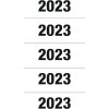 Números de año 2023 HERMA para carpetas, 60 x 26 mm, blanco, adhesivo permanente