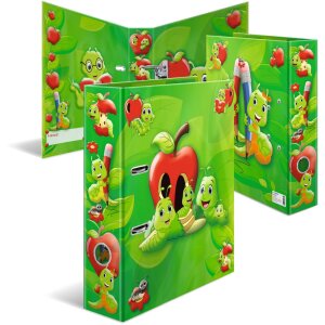 Carpeta con motivos HERMA A4 - Fritz el gusano