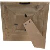 Marco de fotos de madera Clayre & Eef 2F0846 blanco 9x9 cm